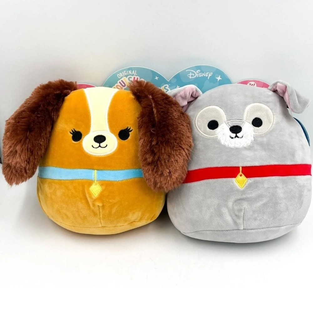 Squishmallows Disney Lady and The Tramp 8 inches Set of 2 NWT. Cross posted!!!!